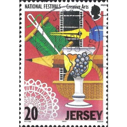 JERSEY, Eisteddfod, Festival of Creative Arts, pink 1998, 20p