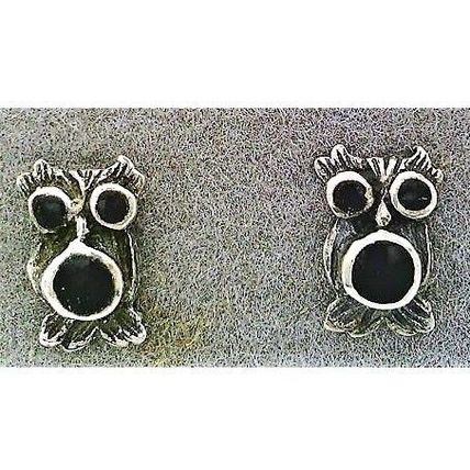 Black Onyx Sterling Silver Gemstone Stud Earrings 2