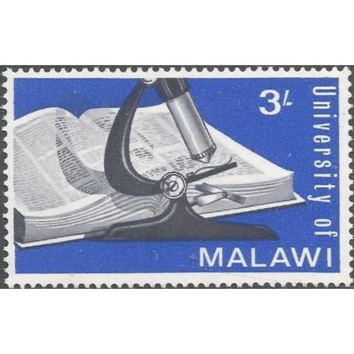 Malawi 1965 Opening University 3s Microscope Book Unmounted Mint NHM SG245 stamp