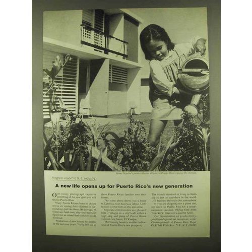 1965 Puerto Rico Development Ad - A New Life Opens Up