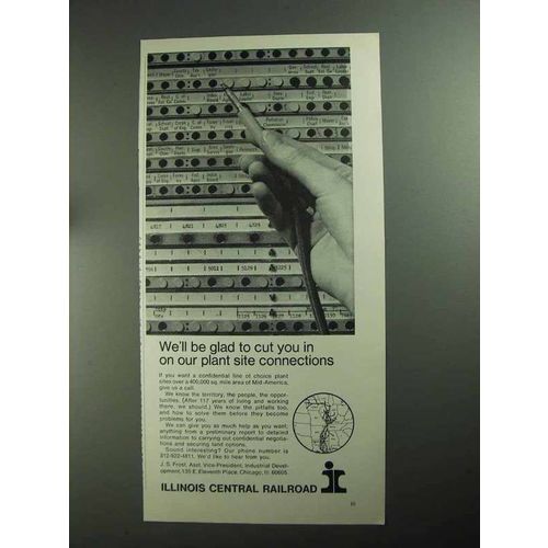 1968 Illinois Central Railroad Ad - Site Connections