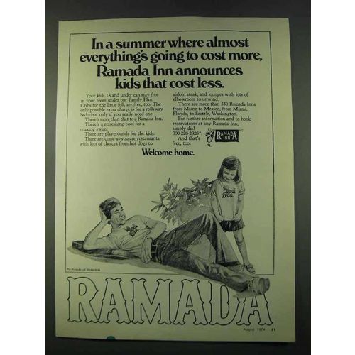 1974 Ramada Inn Ad - Everything's Cost More