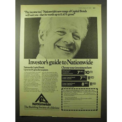 1974 Nationwide Building Society Ad - Income Tax?