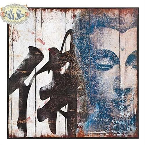 Buddha Wanddekoration,40cm,Bild,Feng Shui Ambiente, Gemälde auf Holzfaser,shabby