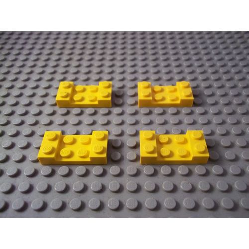 Yellow Lego Mudguards 2 x 4 (Studded) - 4 Pieces, P/N 3788 – Pre-Owned