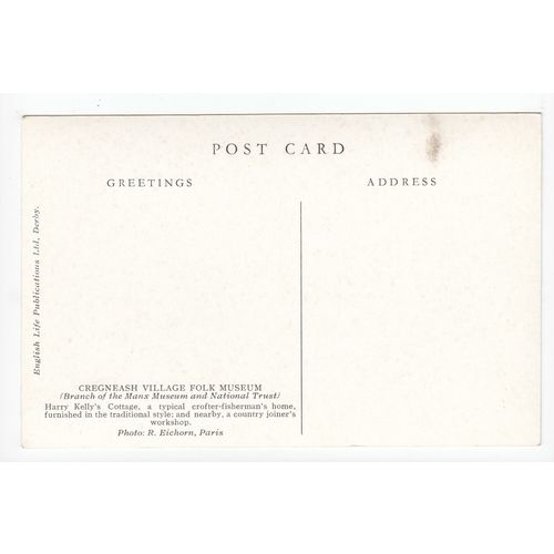 Cregneash Village Folk Museum Isle of Man RP Postcard