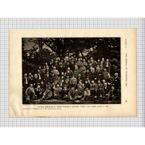 X379) Master Painters Of Scotland Tarbet Hugh McCulloch McGlashan - 1894 Article