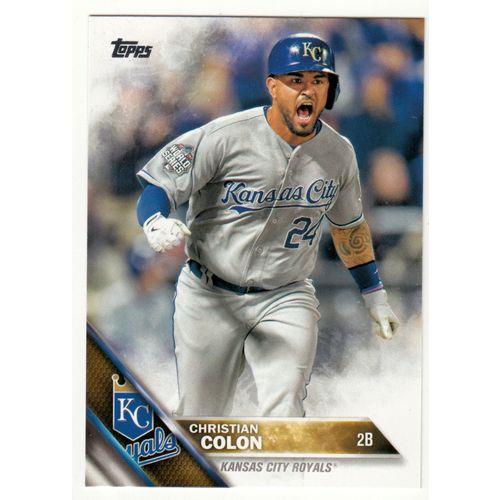 2016 Topps baseball card 359 Christian Colon - Royals