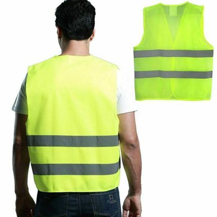 High Safety Visibility Reflective Vest Warning Waistcoat Stripes Jacket Car UK