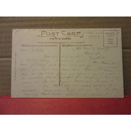 cloisters CLEEVE ABBEY, Somerset. used antique postcard F. Frith
