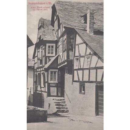 Assmannhausen Altes Haus im Jahre 1521 Postcard
