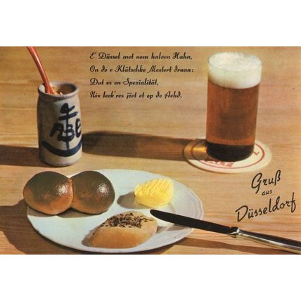 Dusseldorf Beer Food Ice Hockey 1975 FDC German Postcard