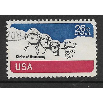 USA 1974 AIR 26c MT RUSHMORE NATIONAL MEMORIAL SG A1522 FINE USED#2