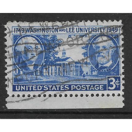 USA 1949 3c ULTRAMARINE BICT WASHINGTON AND LEE UNIVERSITY SG 979 FINE USED#
