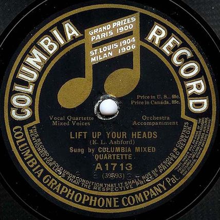 Columbia 78 #A1713 - Columbia Mixed Quintette & Quartette - "I'm A Pilgrim"