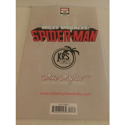 2022 Convention Marvel Spider-Man Miles Morales #35 KRS Mayhew Black Variant
