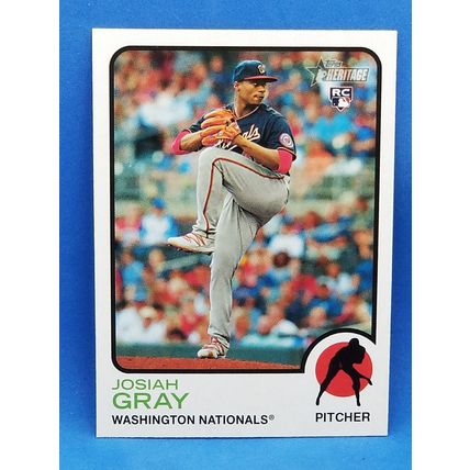 2022 Topps Heritage #125 Josiah Gray RC