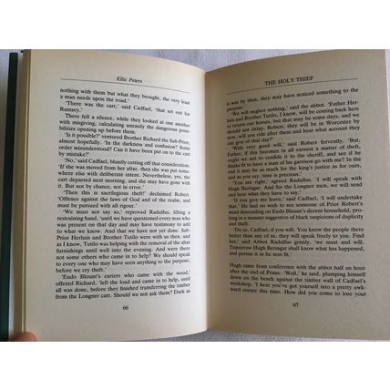 THE HOLY THIEF by Ellis Peters 1992 1st 1st HB in Unclipped Dust Jacket