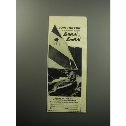 1967 Alcort Sailfish and Sunfish Boats Ad - Join the fun