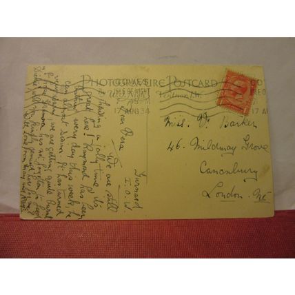 THE GREEN, COWES, Isle of Wight. used vintage postcard 1934 pm =