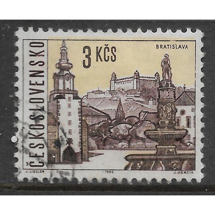 CZECH REPUBLIC 1965 CZECH TOWNS 3K BRATISLAVE SG 1536 FINE USED