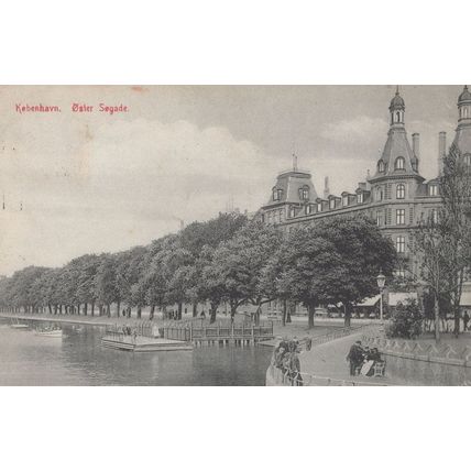 Copenhagen Denmark Olser Segade Old Postcard & Hotel Frank
