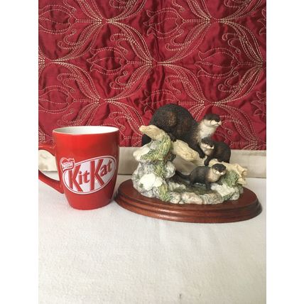 Border Fine Arts Limited Edition Late Thaw by Ayres MTR07 1994 1979/2000 Otters