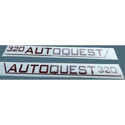 AUTOQUEST 320 Decal Sticker Graphics Elddis 23in Burgundy Decal stickers