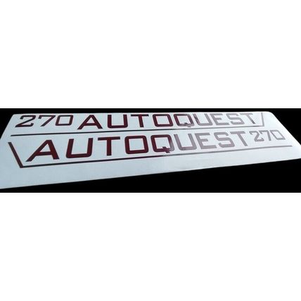 Talbot Express AUTOQUEST 270 Decal Sticker Graphics Elddis 23in BURGUNDY Decal