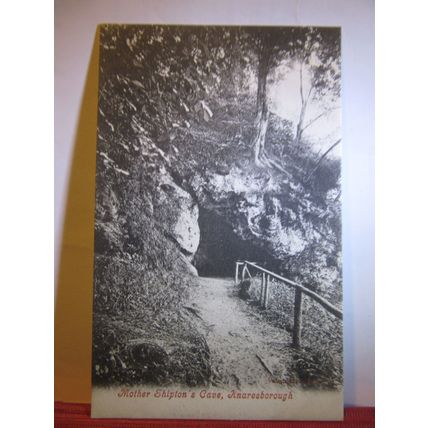 MOTHER SHIPTON & CAVE, KNARESBOROUGH, YORKSHIRE unused antique postcard =