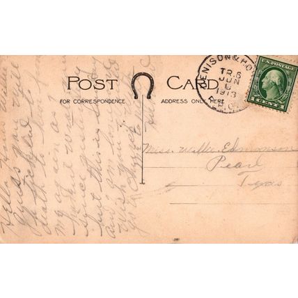 ZAYIX US Postcard Humorous Artist Signed Dennison & HO RPO cancel 0324M0325