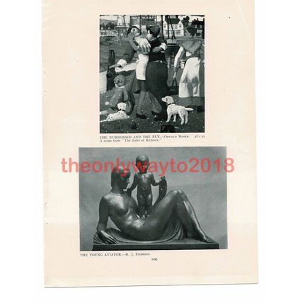 Nursemaid and the Fly & Young Aviator, Book Illustration (Print), 1940