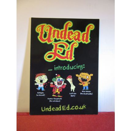 book, UNDEAD ED advertising postcard dated 2011 =