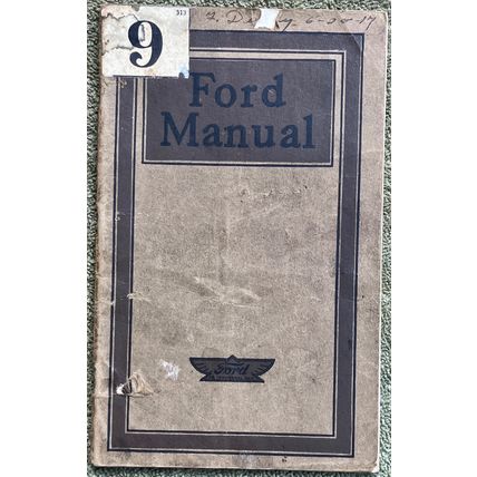 1917 Ford model T owners manual book for car & truck