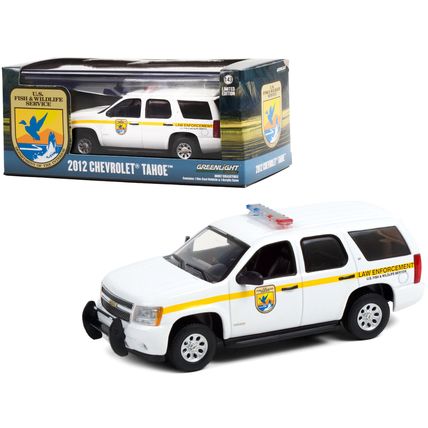 2012 Chevrolet Tahoe White with Yellow Stripes "U.S. Fish & Wildlife Service ...