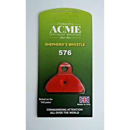 GENUINE ACME 576 SHEPHERDS WHISTLE PLASTIC or SILVER NICKEL PLUS BLACK LANYARDS