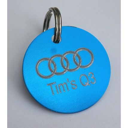 BICHON FRISE ID TAG, KEY RING TAG - HANDBAG CHARM, ZIP PULL, ENGRAVED FREE
