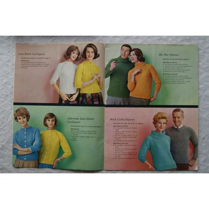 1963 Spinnerin Volume 309, Lesson 2, 101 raglan patterns