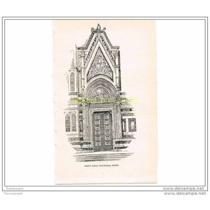 PORTA DELLA MANDORLA, DUOMO, FLORENCE, ITALY, c1895 , Book Illustration, 1920