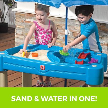 Step2 Cascading Cove Sand and Water Table, Kids Activity Sensory Playset, Comes