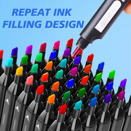 Alcohol Markers 168 Colors Drawing Pens Set Dual Tip Permanent Art Markers for K