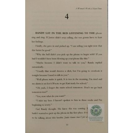 SIGNED A WOMAN'S WORK IS NEVER DONE by SOPHIA MORRISON PRIVATE PRESS NOVEL