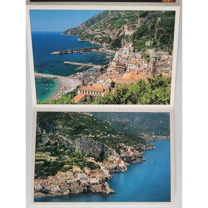 Set of 18 postcards of Amalfi coast. Costiera Amalfitana