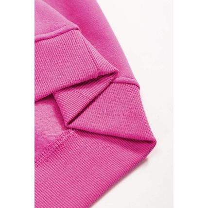 Sachet Pink Colorblock Patchwork Drop Shoulder Ribbed Trim Sweatshirt