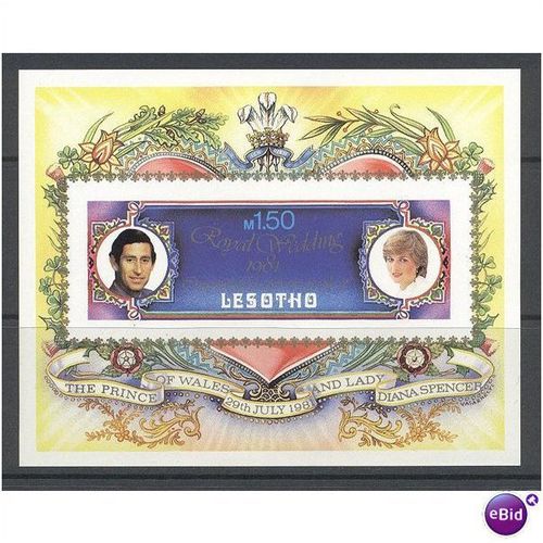 1981 Royal Wedding Mini Sheet 454 (Imperf).Unmounted Mint.Oct11.lesotho