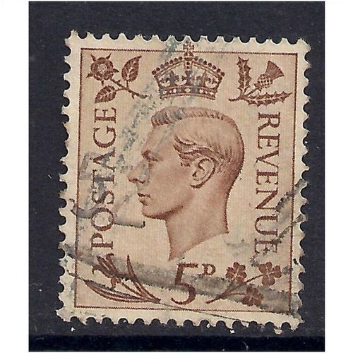 GB 1938 KGV1 5d Brown used stamp SG 469.(E462 )
