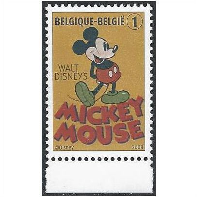 Belgium Mi 3831: 80th Anniversary of the Comic Character 'Mickey Mouse.'