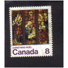 1976 canada christmas nativity 8c f/u sg848