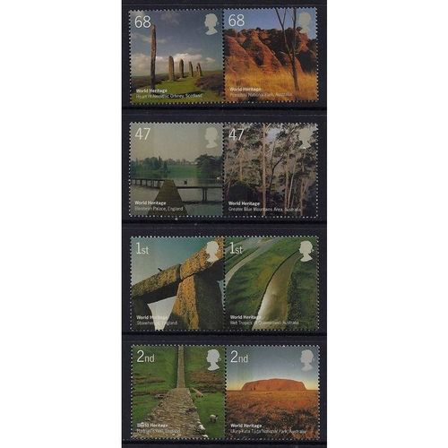 Great Britain 2005 World Heritage Sites Unmounted Mint NHM SG 2532-2539 stamp