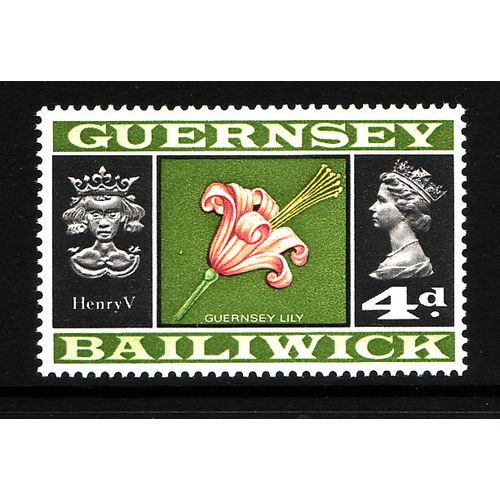 1969-70 Guernsey, Definitives, M Mint Stamp, SG 18